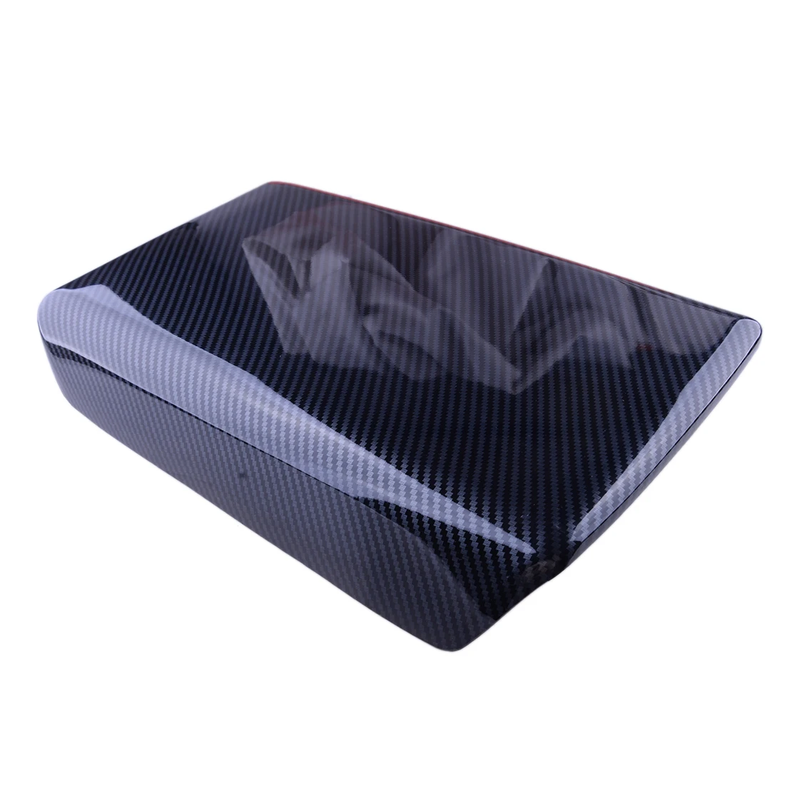 

Car Armrest Box Cover Trim Sticker Black Carbon Fiber Style ABS Fit for Tesla Model 3 Y 2020 2021