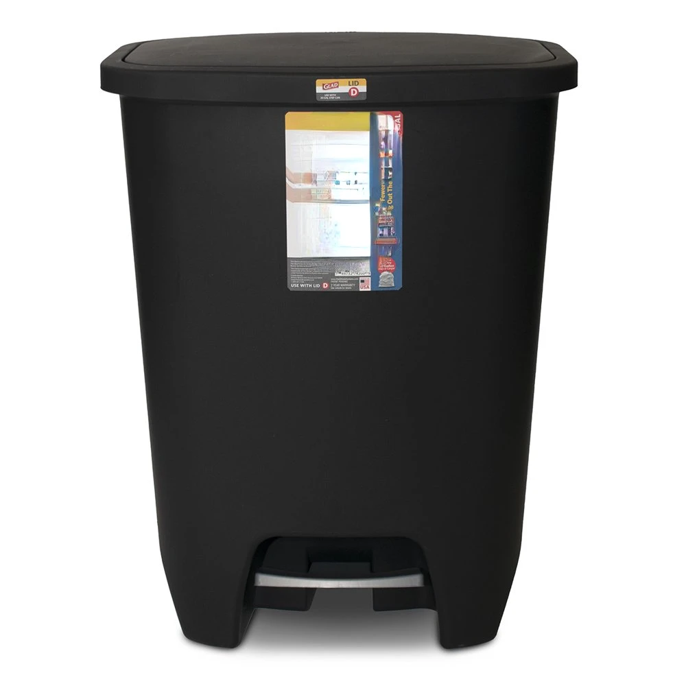 

Мусорная корзина на 20 галлонов, пластиковая корзина для мусора на кухне, Черная