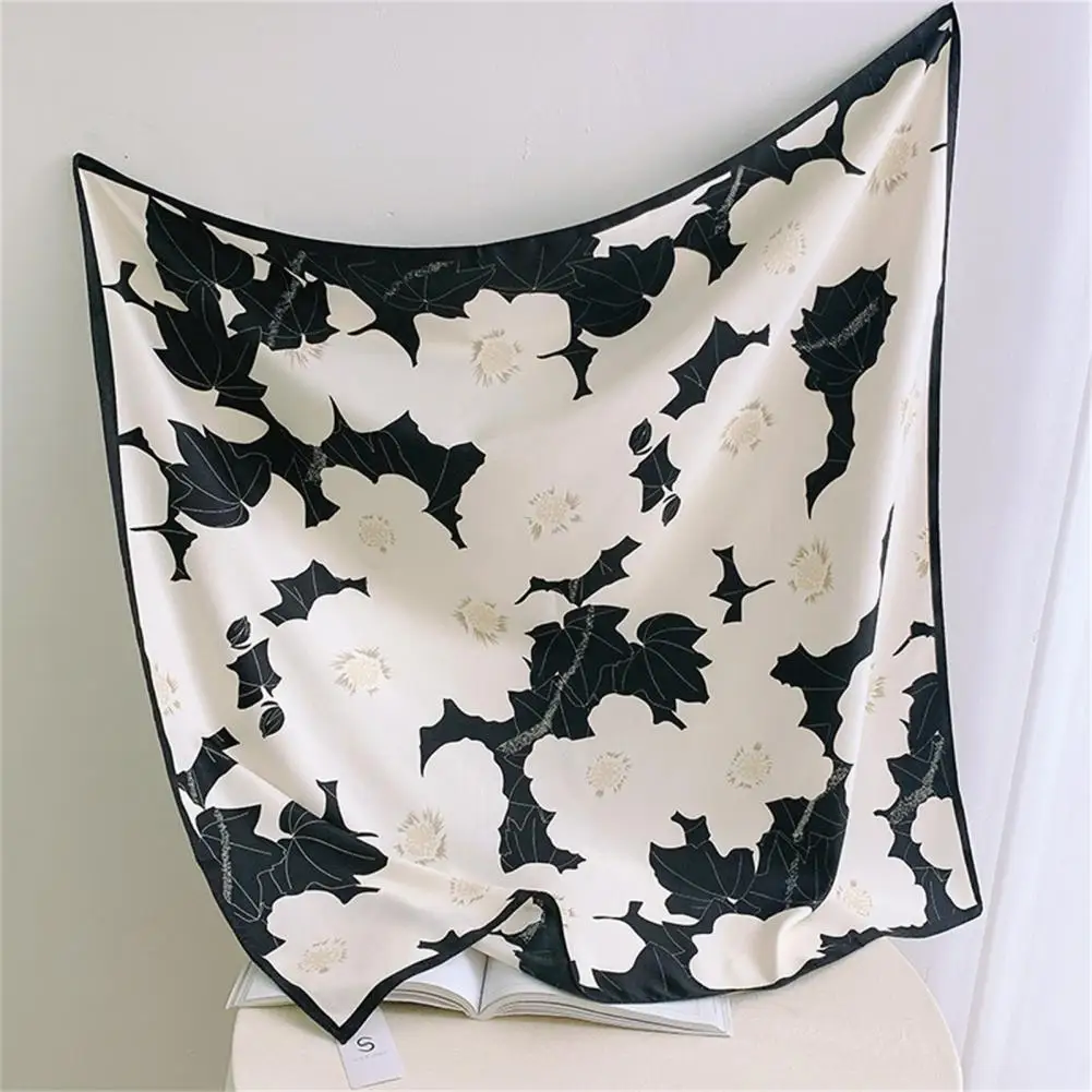 

Multi-function Imitation Silk Sweat Absorbing Retro Women Shawl Headdress