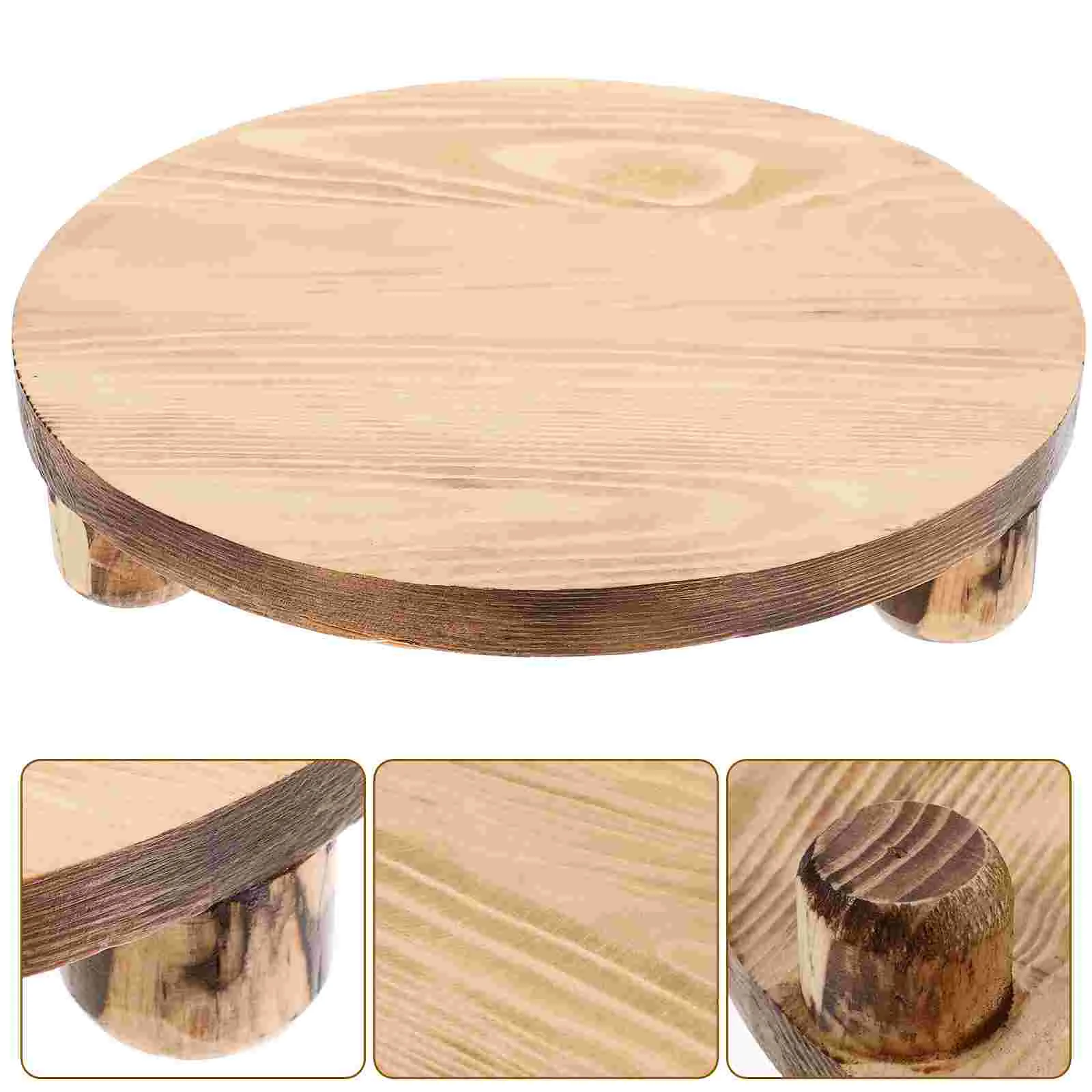 

Balcony Flower Planter Stand Wood Base Holder Shelf Indoor Potted Shelf Indoor