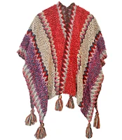 yunnan tourism ethnic style shawl autumn and winter thick warm qinghai desert chaka salt lake cape cloak scarf for women