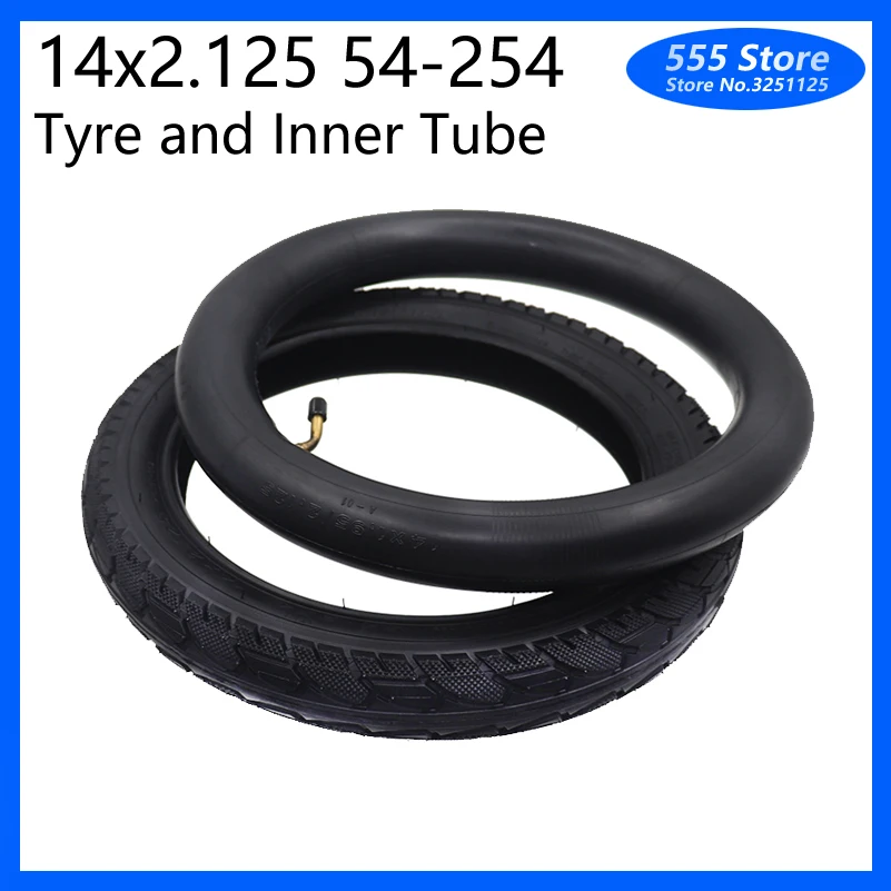 

14 inch Tire 14 X 2.125 / 54-254 tyre inner tube fits Many Gas Electric Scooters and e-Bike 14x2.125 tire