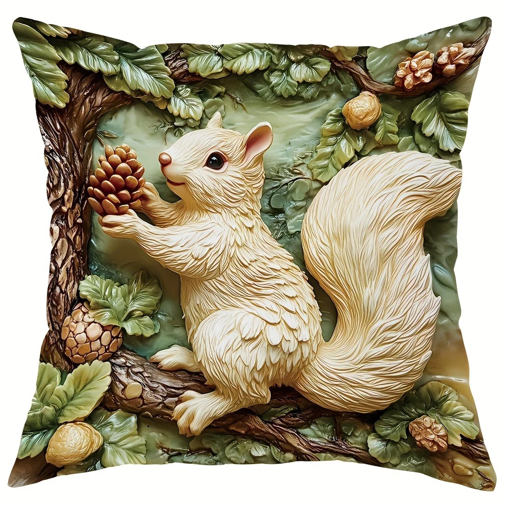 Наволочки с лесными животными-ежик, белка, лиса, утка, декор, чехол для дивана для гостиной, украшение для спальни вениамин маевич мёдов развивающие раскраски 4 знакомимся с лесными жителями