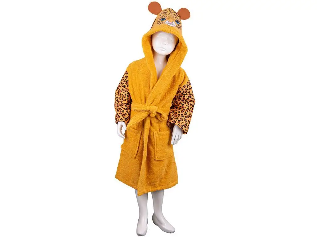 

Leopard 100 cotton children's bathrobe 3-4 years old