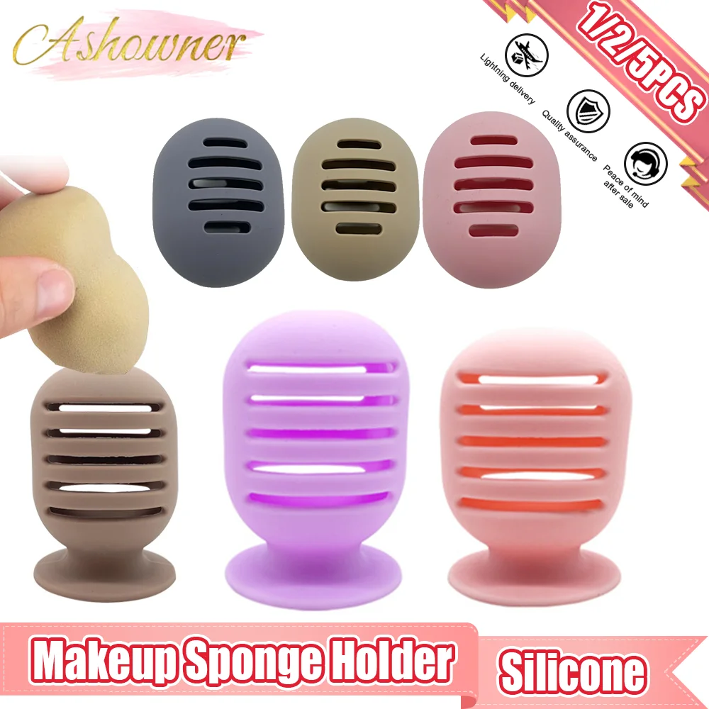

Silicone Makeup Sponge Holder Beauty Powder Puff Blender Storage Box Portable Makeup Egg Drying Case Accessories for Travel