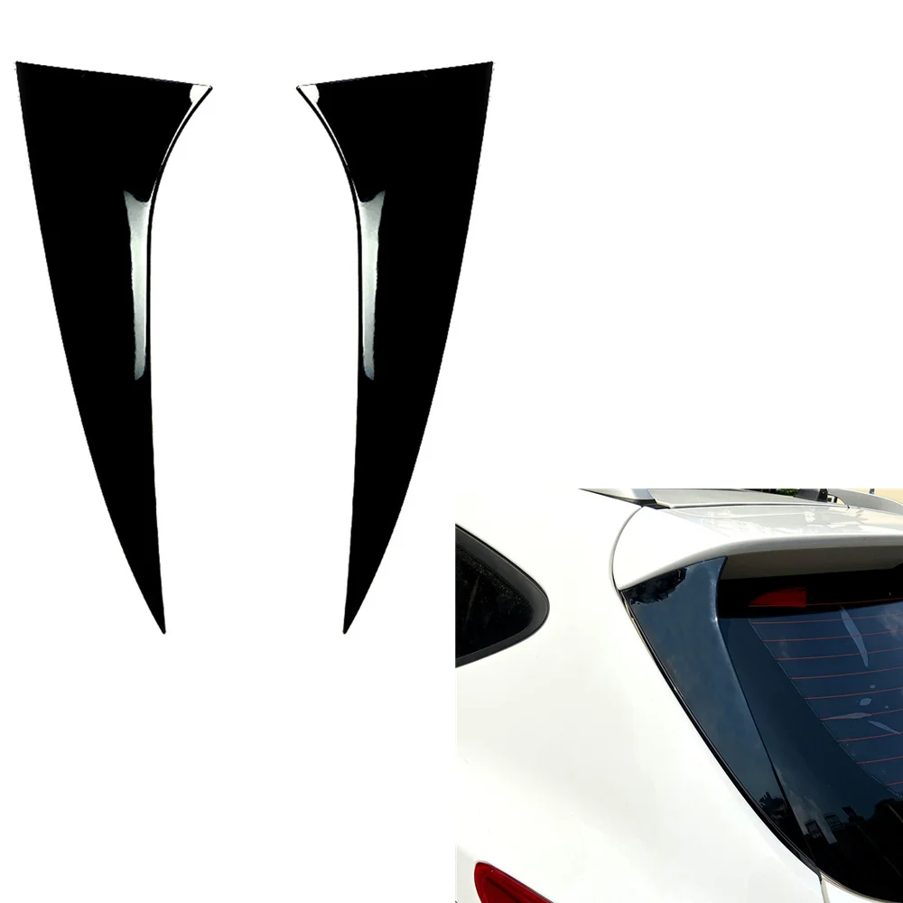 

For Hyundai IX35 2010-2017 Rear Window Trim Side Spoiler Wing Car Tailgate Trunk Shade Black Canard Splitter Cover Sticker Strip