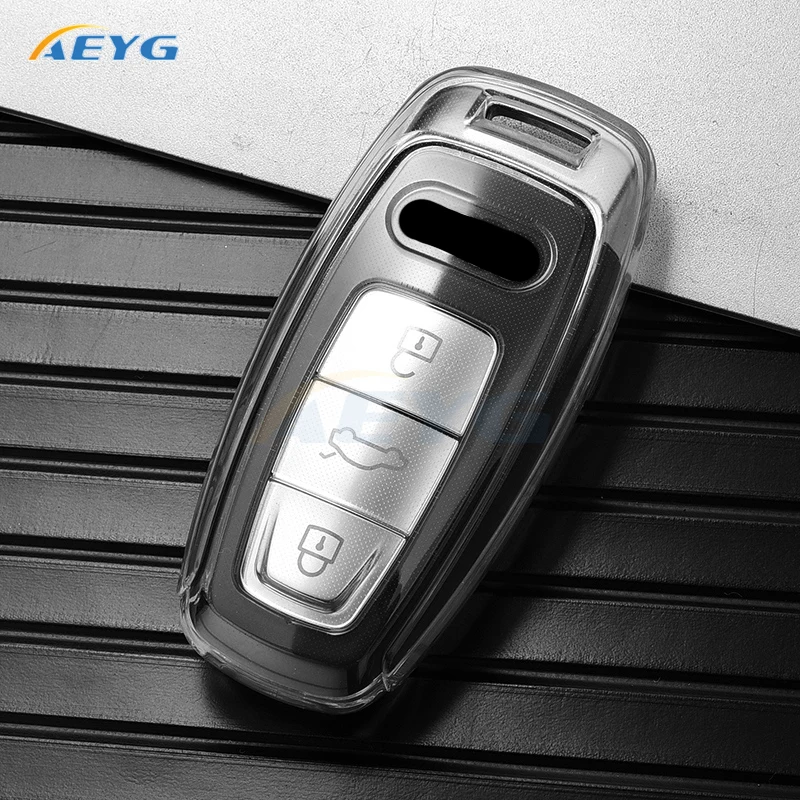 Чехол Для Автомобильного Ключа Из Тпу Audi A3 A4 B9 A6 A7 4k A8 E-tron Q5 Q8 C8 D5 Sq8 — Защитный