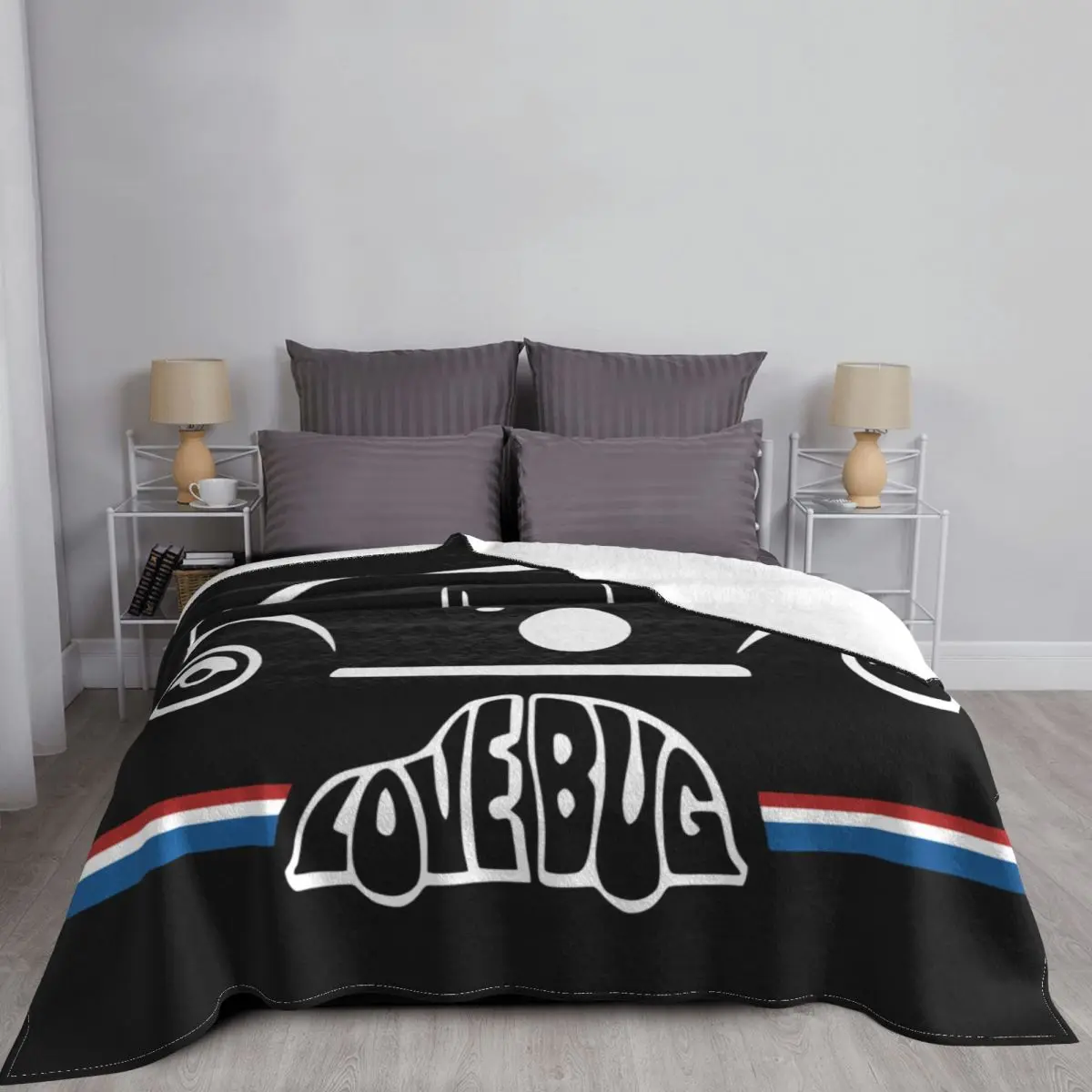 Автомобильное одеяло Vw Beetle Lovebug покрывало на кровать для путешествий кровати