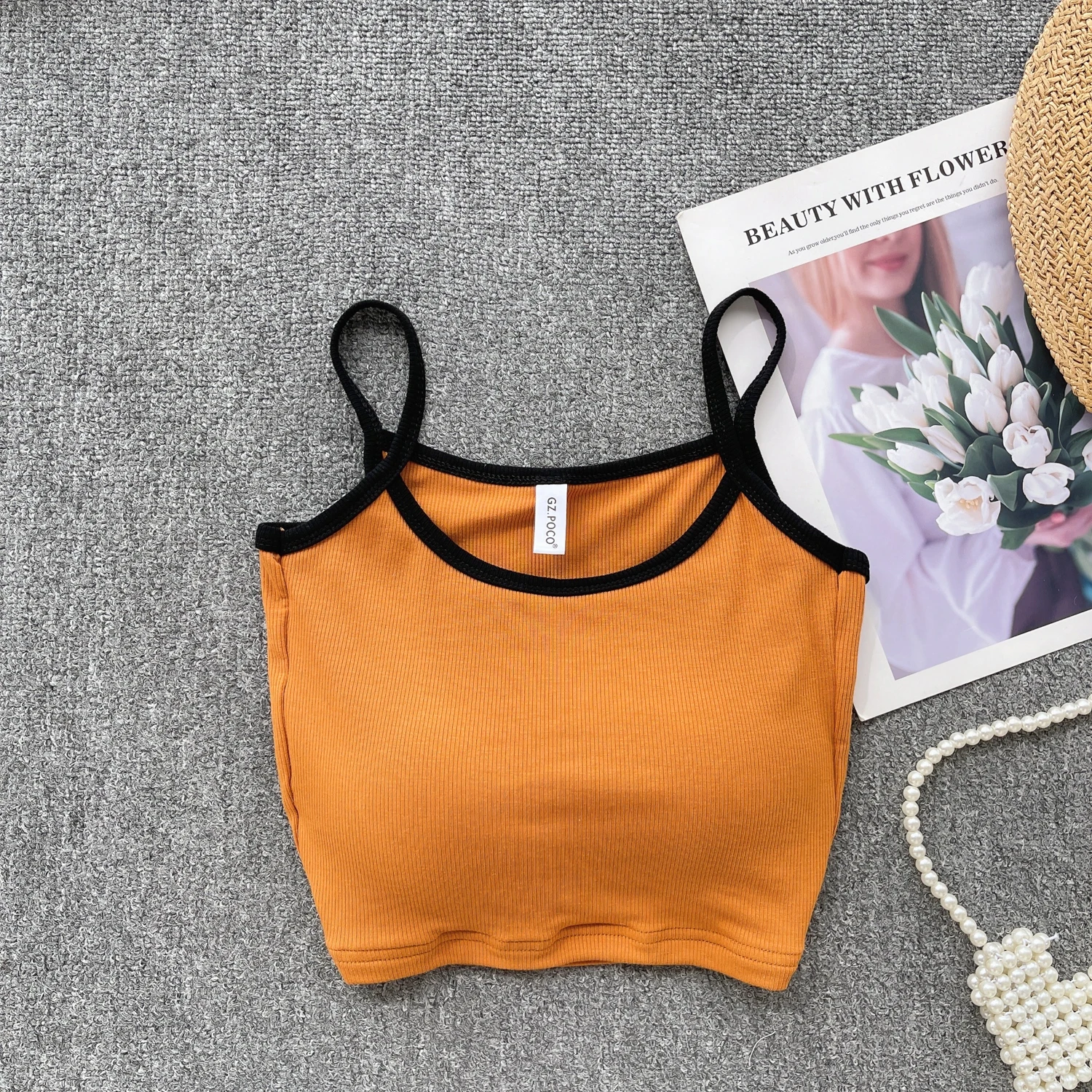 

Women Hot Sweet Knit Camisole Summer Sporty Gym Screw Thread Solid Tank Tops American Style Off Shoulder Sleeveless Sexy Corset