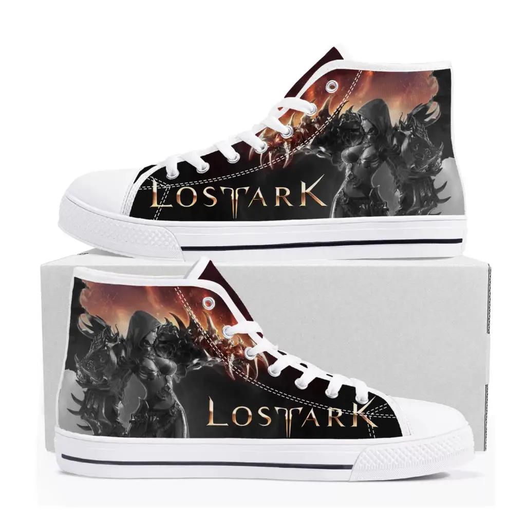 

Lost Ark High Top Sneakers Hot Cartoon 3D Game Mens Womens Teenager High Quality Canvas Shoes Casual Fashion Tailor Made Sneaker