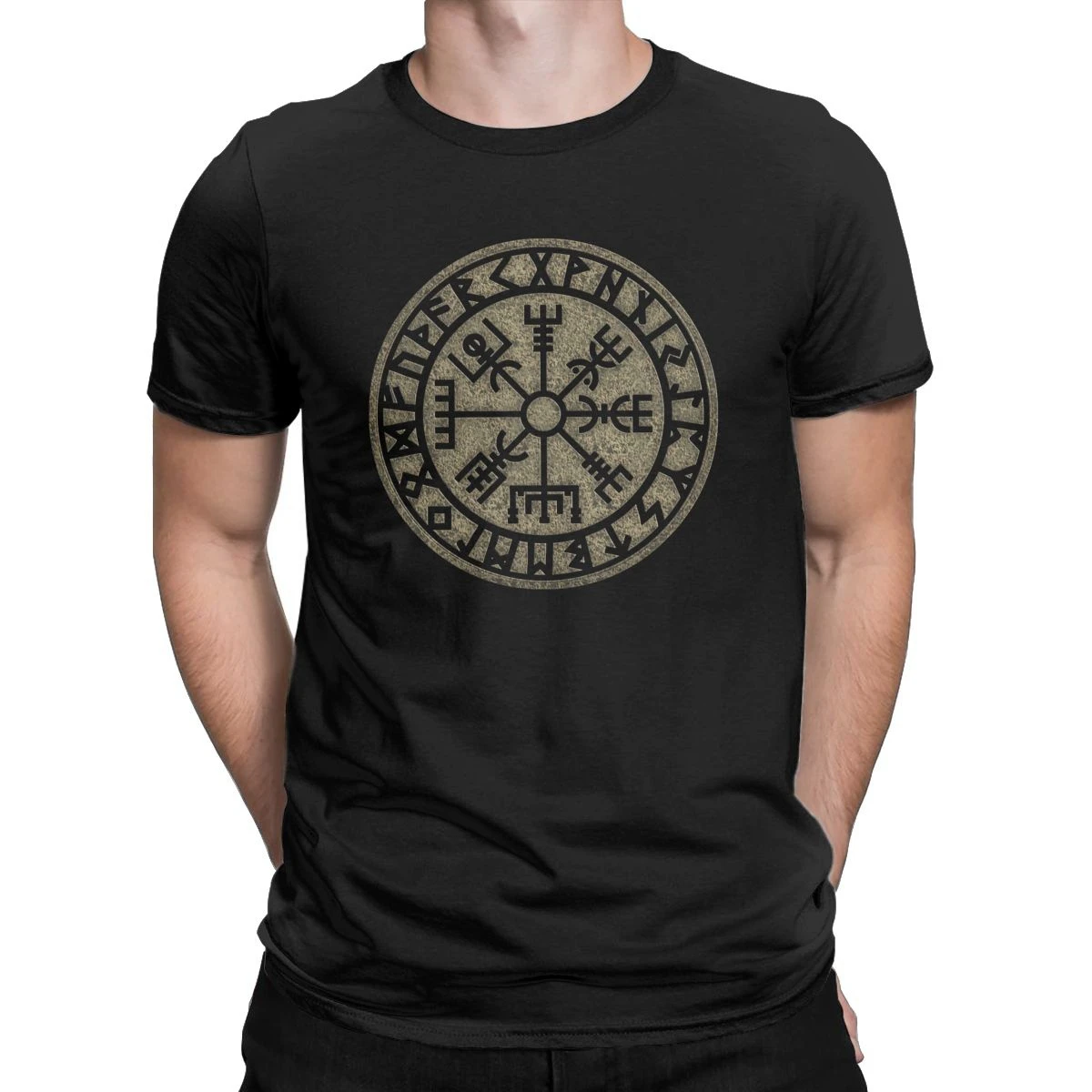 

Vegvisir Viking Norse Symbol Nordic Vikings Men T Shirts Funny Tee Shirt Short Sleeve T-Shirts Cotton Gift Idea Clothing