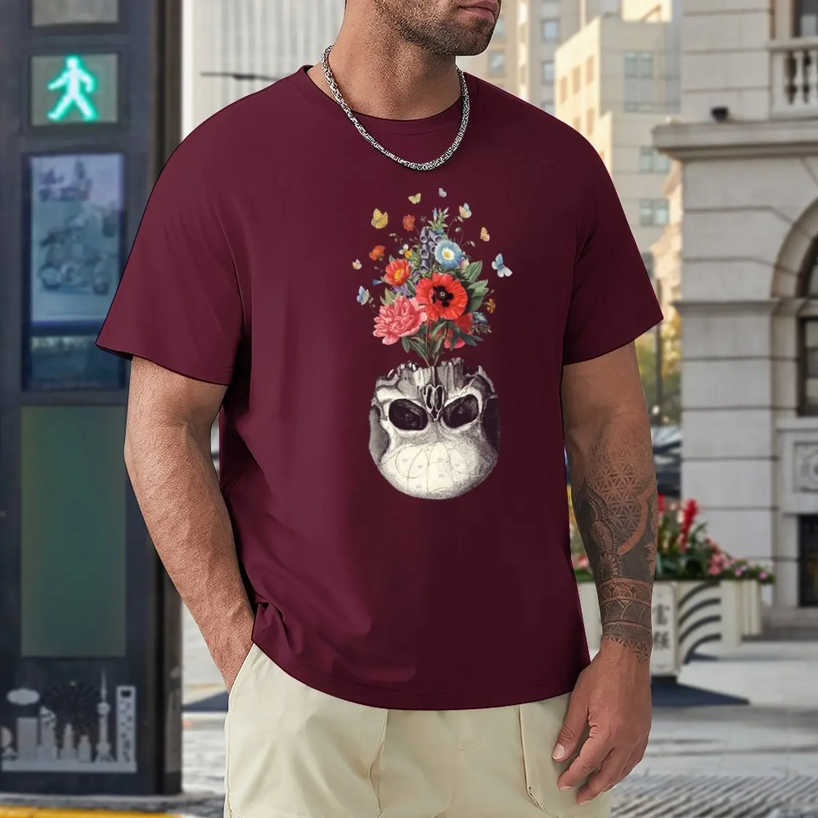 Memento Mori футболка Новая версия пользовательская графическая винтажная хлопковая