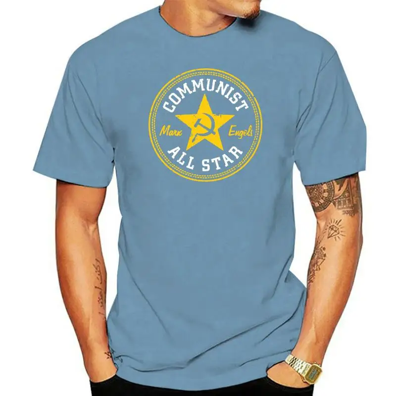 

2023 классическая мужская футболка с коротким рукавом, дизайнерская Коммунистическая крутая футболка с принтом, Повседневная хлопковая футболка с коротким рукавом и круглым вырезом