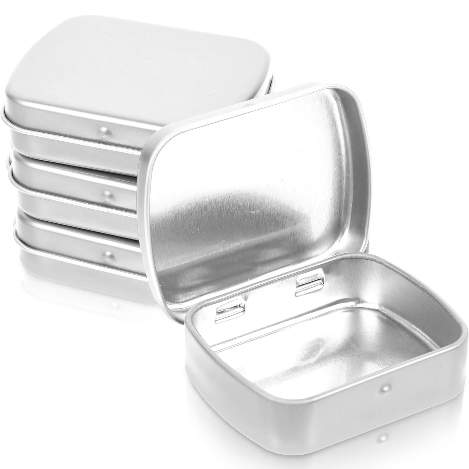 

10pcs Portable Box Iron Candy Case Iron Sample Organizer Empty Small Tin Box