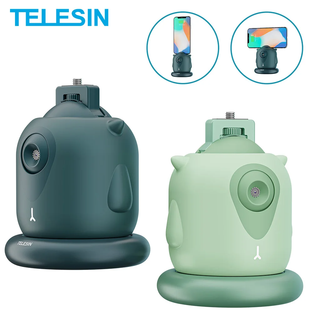 

TELESIN 360 Rotation Auto Face Tracking Smart Shooting Gimbal Photo Vlog Live Video Record Phone Holder For iPhone 13 Samsung