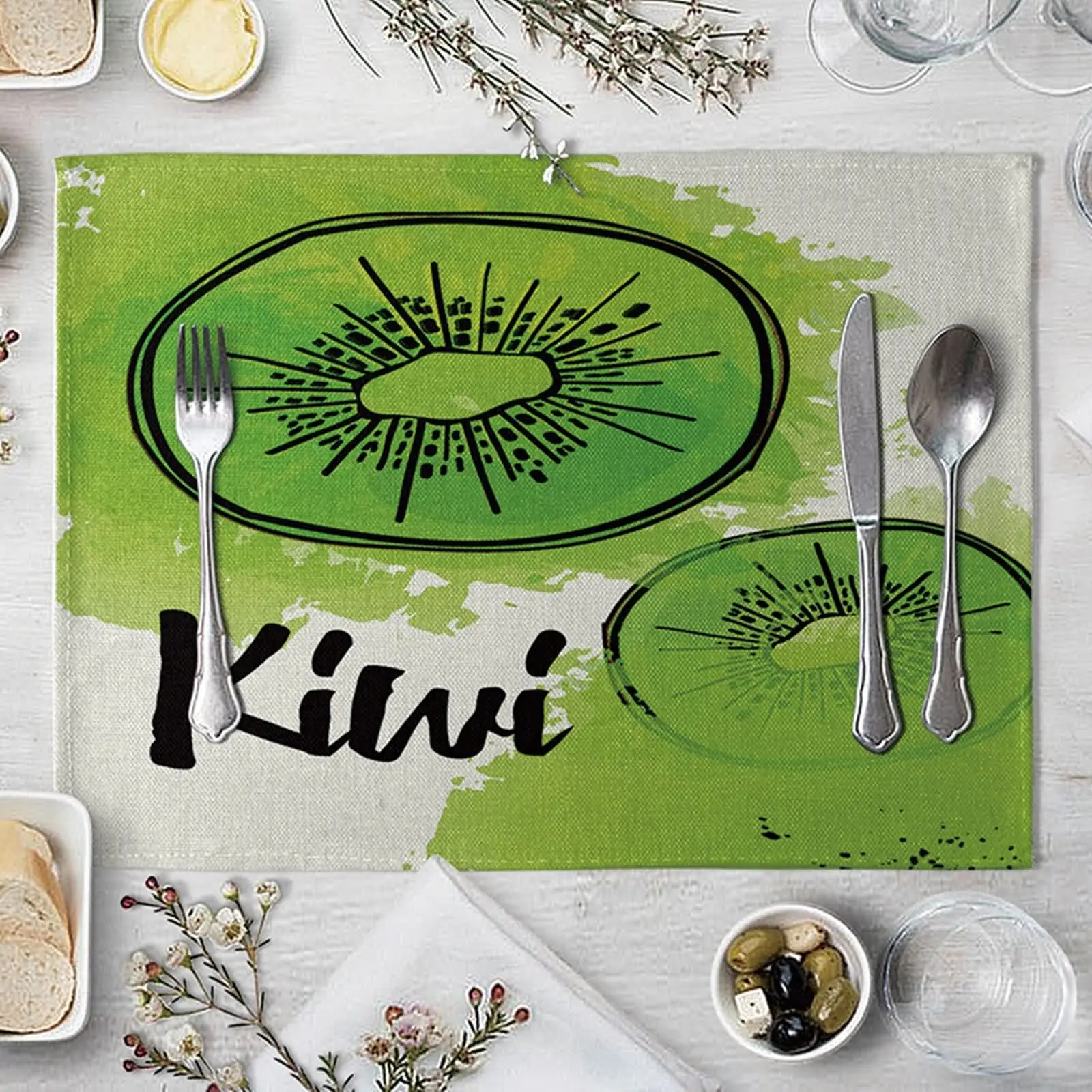 

Очень большие салфетки для ночной стойки, зеленые салфетки, Столовые Салфетки Для фермерского хозяйства, квадратный набор, квадратные толс...