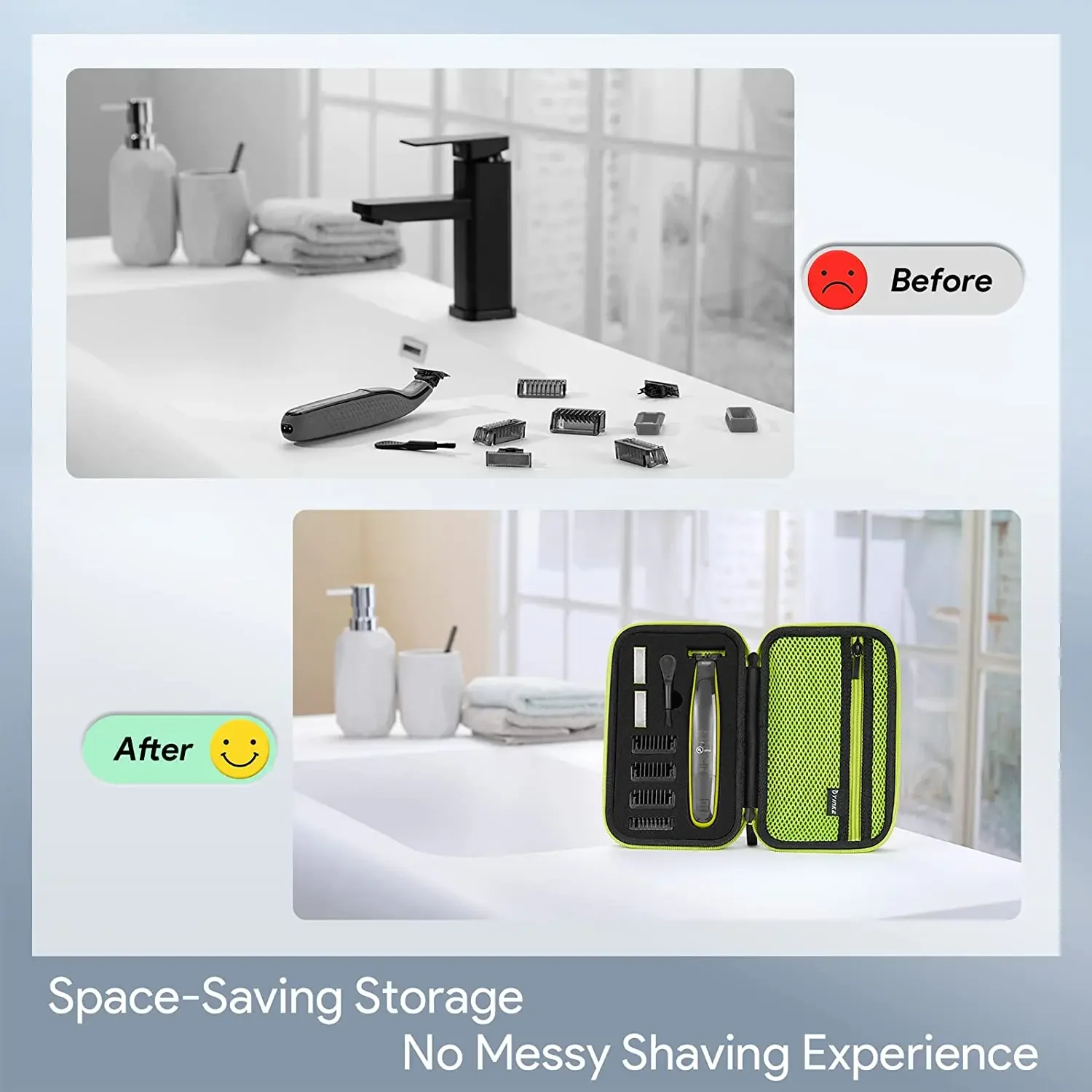 Жесткий чехол Yinke EVA для Philips One Blade QP2520 QP2530 QP2620 QP2630 дорожная защитная сумка бритвы