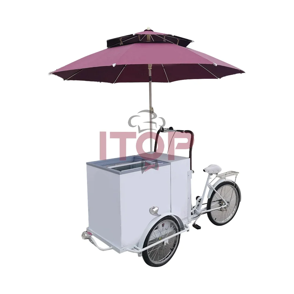 ITOP Carrello Per alimenti 3-колесный трехколесный велосипед для мороженого уличная