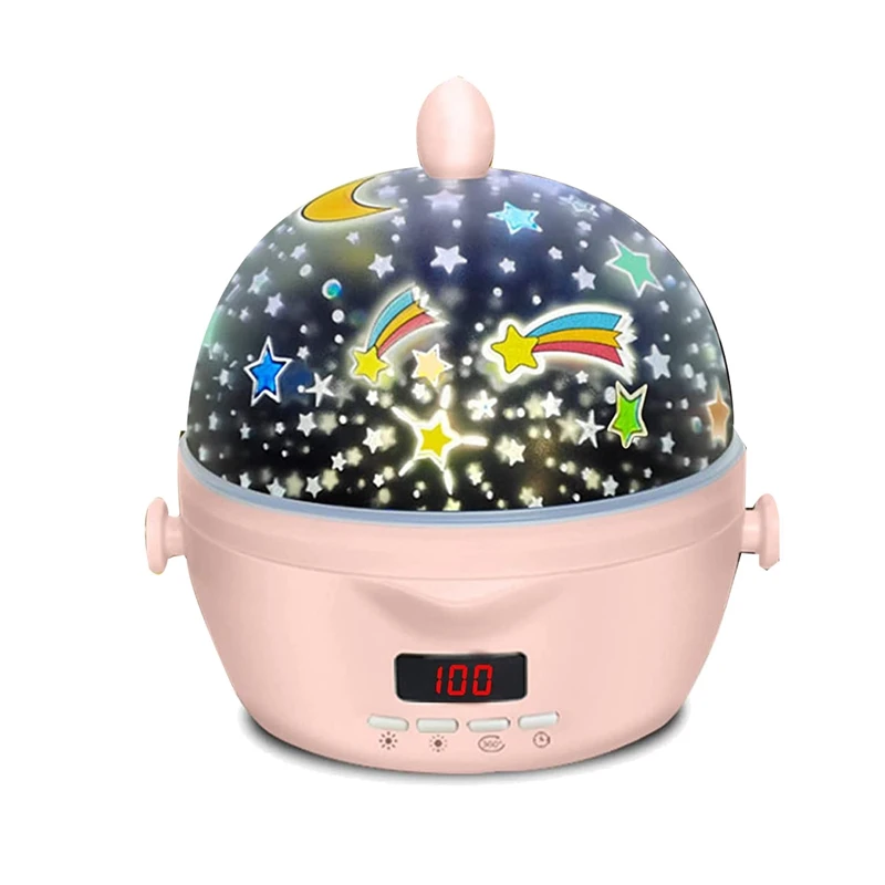 

Night Light Star Projector,Kids Night Light With Timer,17 Lighting Modes 4 Color LED Bulbs 360 Degree Rotating