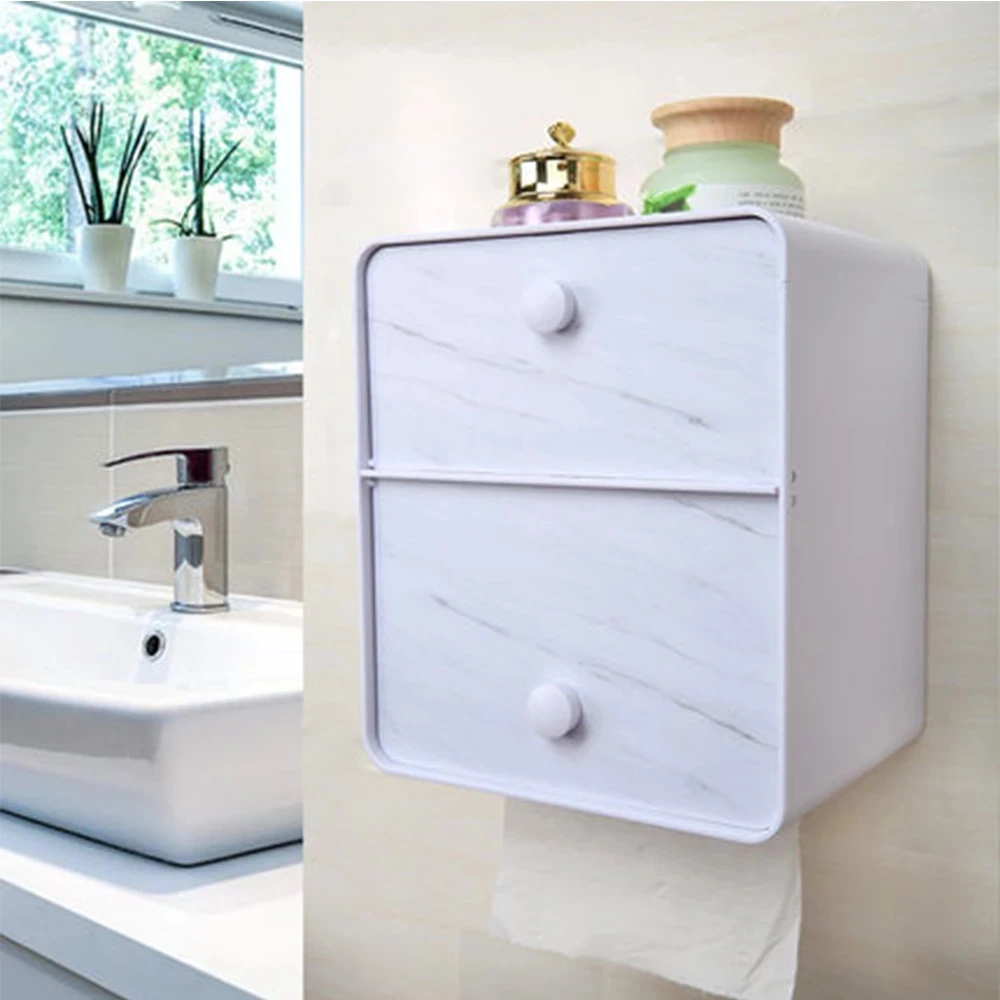 

Multifunction Toilet Paper Holder Waterproof Toilet Tissue Storage Box Creative Wall Mount Bathroom Product Bathroom Accessories