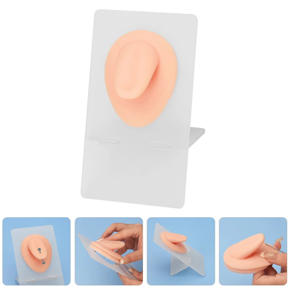 

3d Silicone Tongue Practice Body Parts Training Jewelry Display Stand Model Fake Silica Gel Flexible Diorama