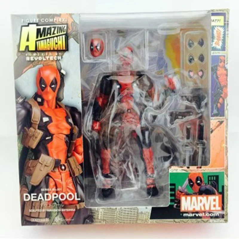 16cm ML X-Men Yamaguchi Deadpool Action Figure Toys Model Variant Movable Joint Dead Pool Statue With Weapons Accessories Gift images - 6