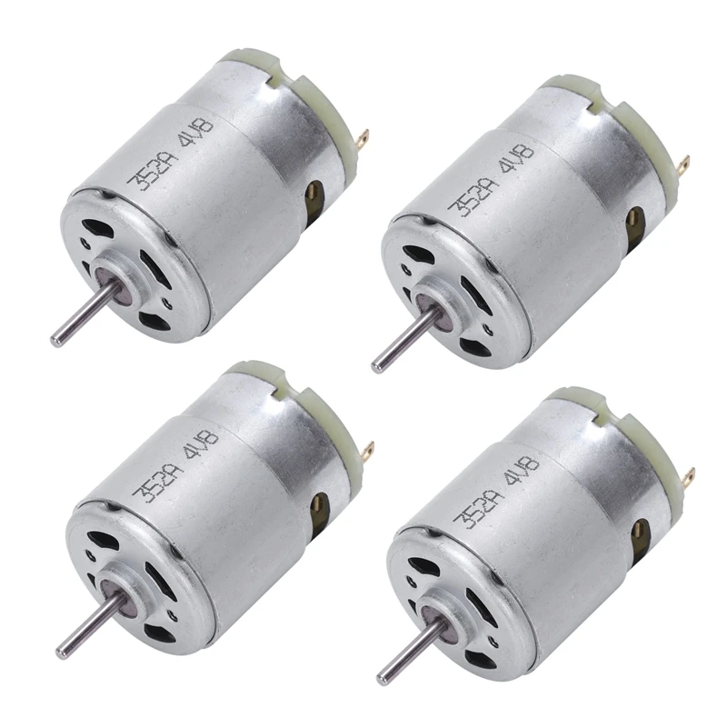 

4X RS380 DC 1,5-18 в 30000 об/мин микро-двигатель 38x28 мм для радиоуправляемых моделей Игрушек «сделай сам», серебристый