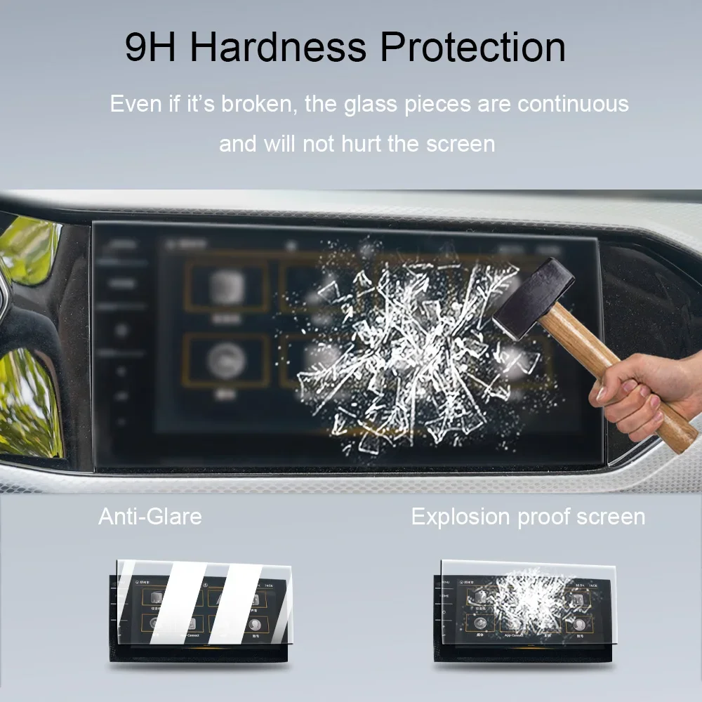 Для Volkswagen T-Cross 2022-2023 салон автомобиля консоль радио ЖК-экран против царапин