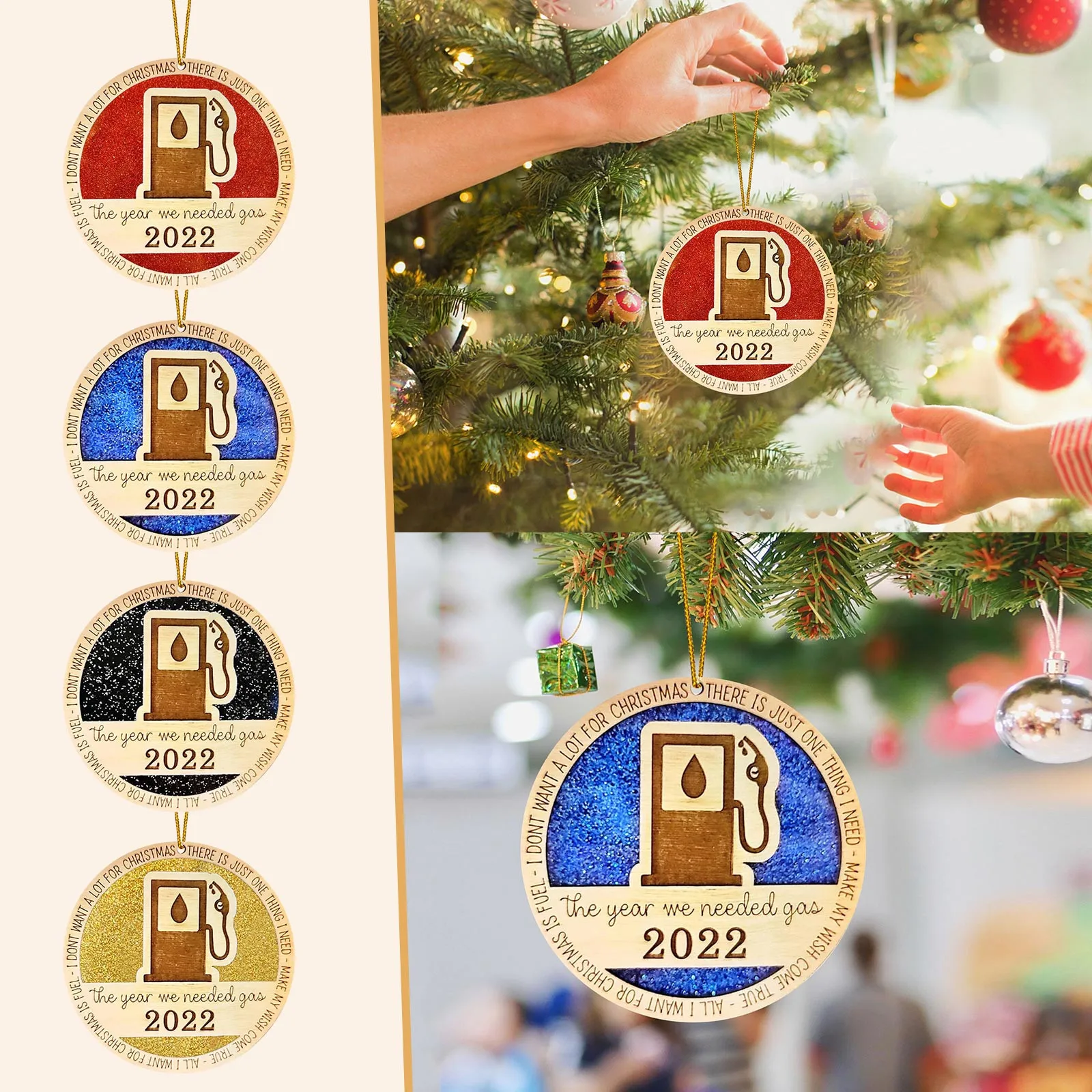 

1 шт. рождественские круглые деревянные подвески, украшения для рождественской елки, домашний подвесной декор, рождественские украшения дл...