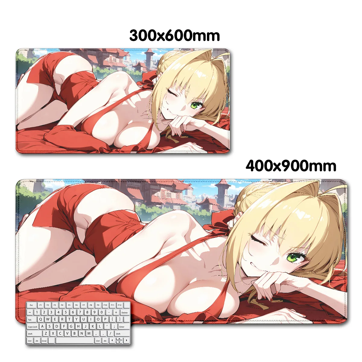 Аниме Fate Stay Night Saber alter teclado коврик для мыши игровой аксессуары ПК клавиатуры
