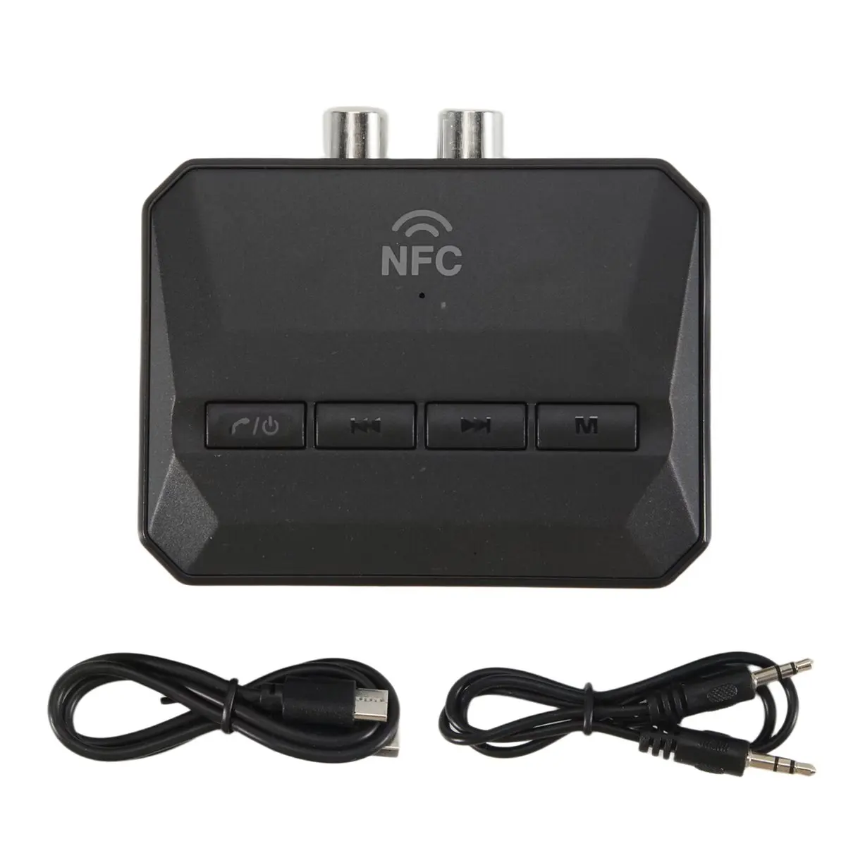Фото DT1264~NFC Bluetooth-приемник, Bluetooth 5.3 AUX-адаптер для автомобиля, беспроводной аудиоприемник для домашней стереосистемы/колонок/музыки №2