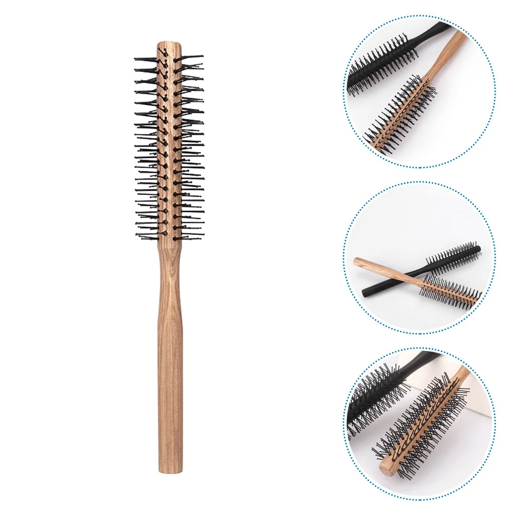 

Blow Drying Comb Household Blow Styling Comb Small Round Brush Wooden Roller Comb