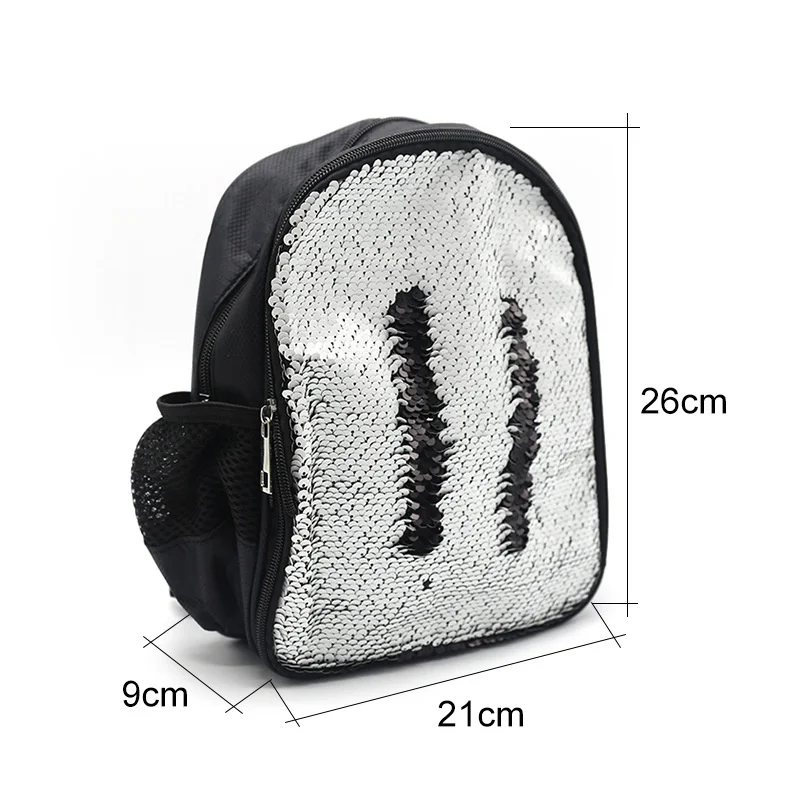 Рюкзак детский с регулируемыми ремешками и блестками большой вместимости |