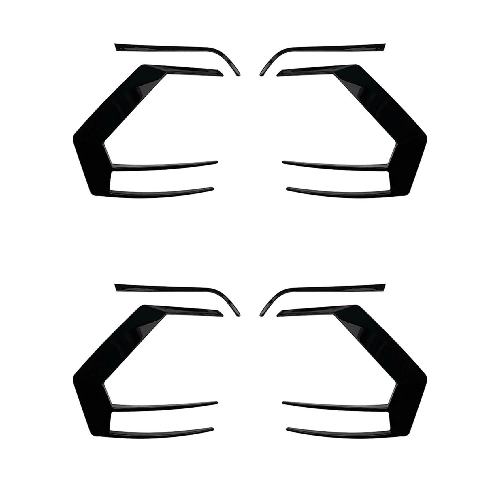 

8x автомобильные чехлы для задних фонарей, накладка на заднюю лампу, накладка на воздушный нож для Golf 7 2012-2015 R400, Стайлинг автомобиля