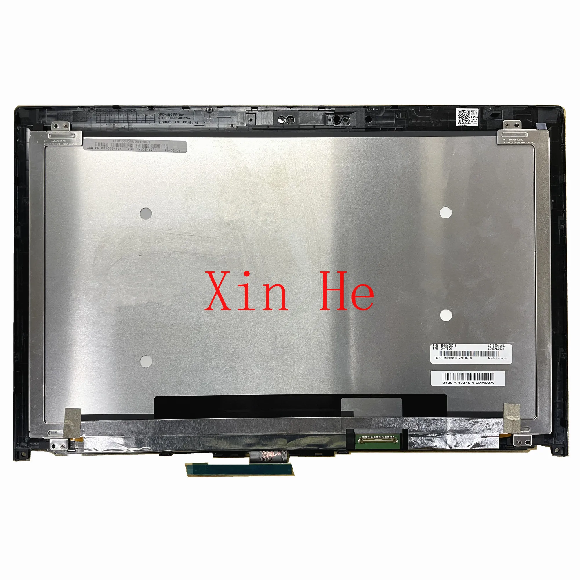 

LQ156D1JW42 LQ0DASC633 For Lenovo Thinkpad P52 15.6'' Laptop LCD Display Touch Screen Assembly With frame 3840*2160 EDP 40 Pins