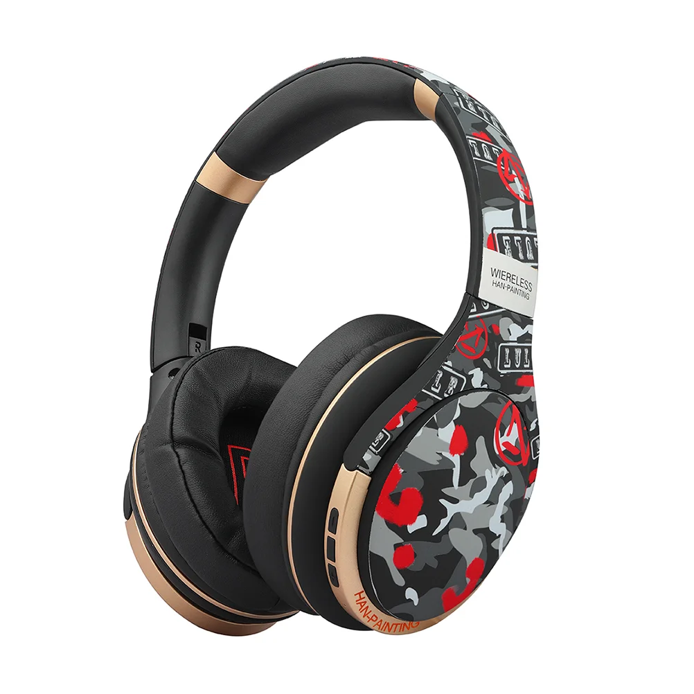 

Earphone Over Headset Fashionable Wireless Headphone Gaming Foldable Noise Cancelling Headphones