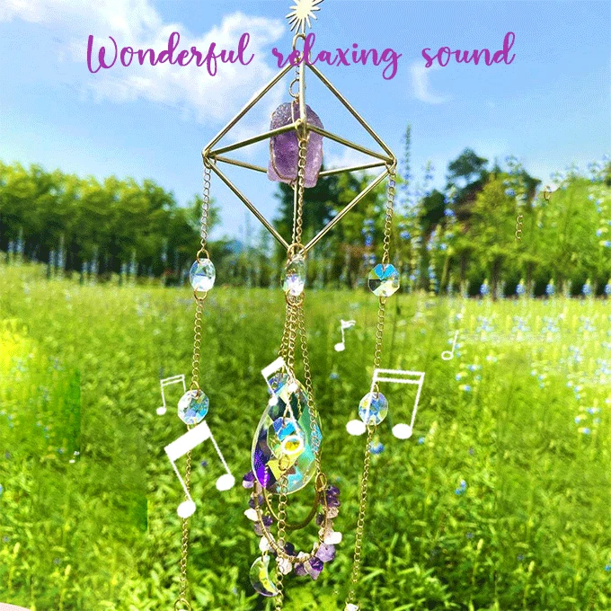 

Crystal Wind Chime Catchers Ornament Outdoor Garden Windchime Window Hanging Light Catching Pendant Home Room Decor