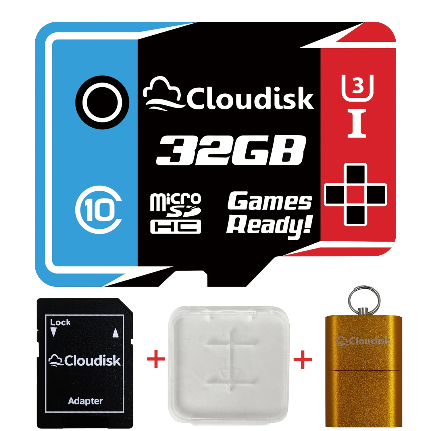 Карта памяти MicroSD Cloudisk U3 2 шт., 32 ГБ, C10 A1, поддержка карт MicroSD V30, для смартфонов с камерой Gopro 4K UHD Nintendo Switch