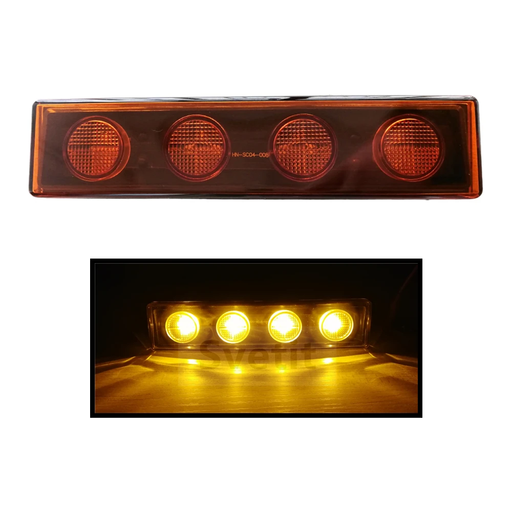 

1 шт. 24 В светодиодный светильник лампа для Scania P G R, фасветильник для кабины грузовика, передняя Верхняя сигнальная лампа, белый и желтый цвета