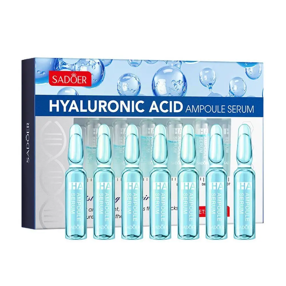 

2ml 7pcs Hyaluronic Acid Serum Ampoule Face Serum Anti Vitamin C Smooth Hyaluronic Oxidant Serum Moisturizing Acid Anti-Wri T6T6