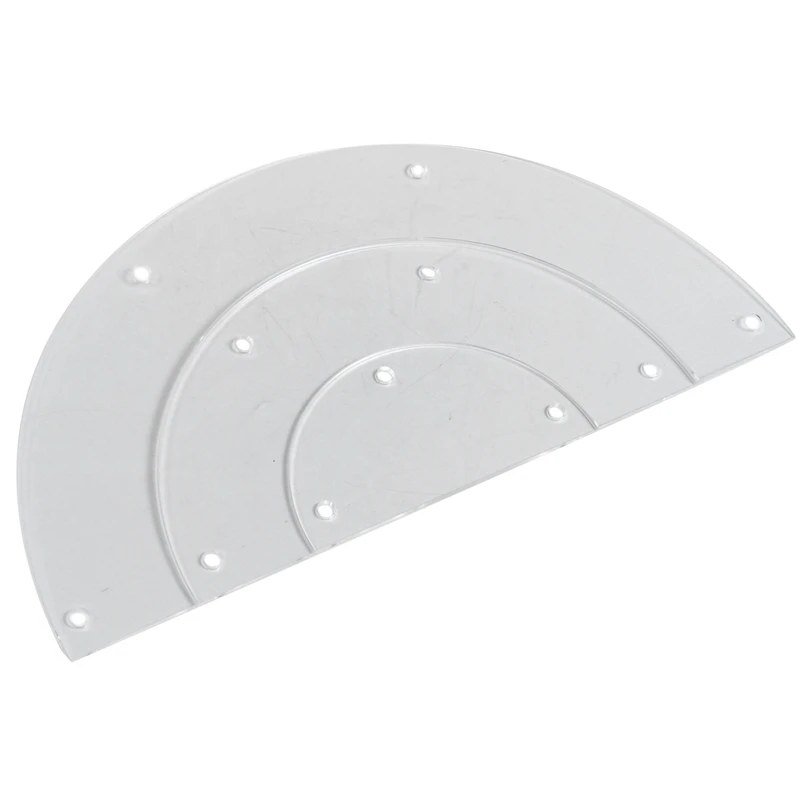 

3-уровневая прозрачная акриловая полукруглая круглая витрина для кексов и десертов