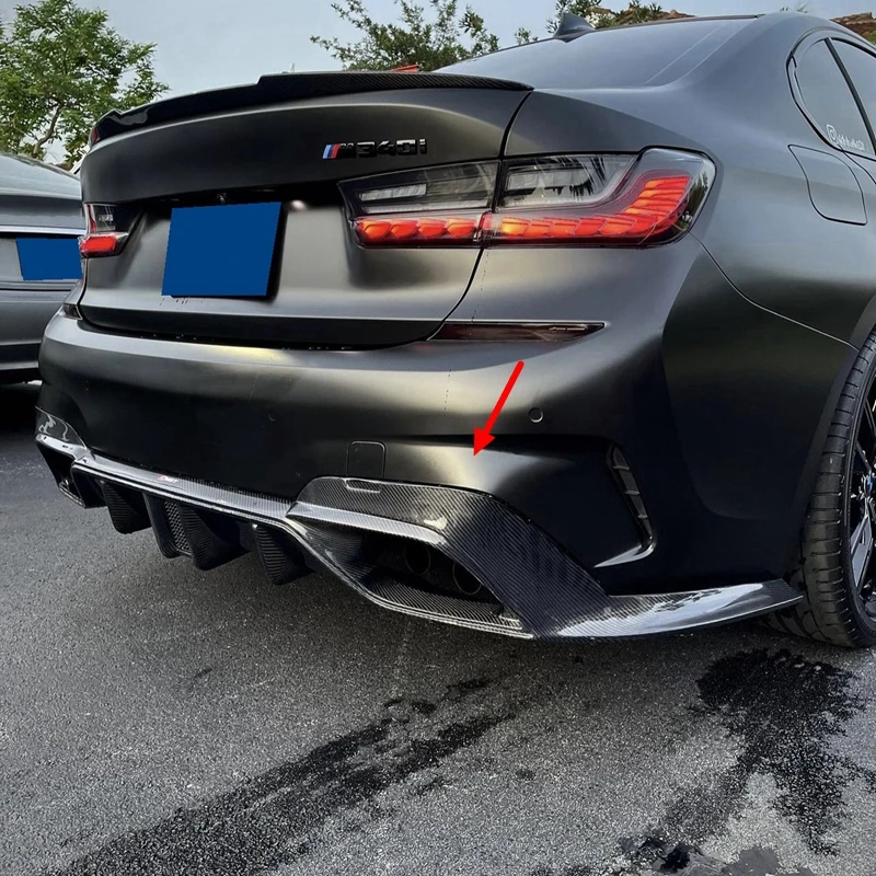 

Задняя губа диффузора подходит для 2019-2023 для BMW 3 серии G20 Sport 330i M340i блеск черный