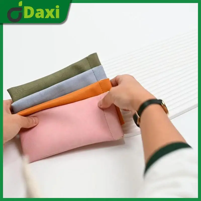 

Durable Glasses Storage Bag Skin-friendly Flannel Glasses Case Shrapnel Mouth Automatic Closed Mens And Womens Glasses Bag