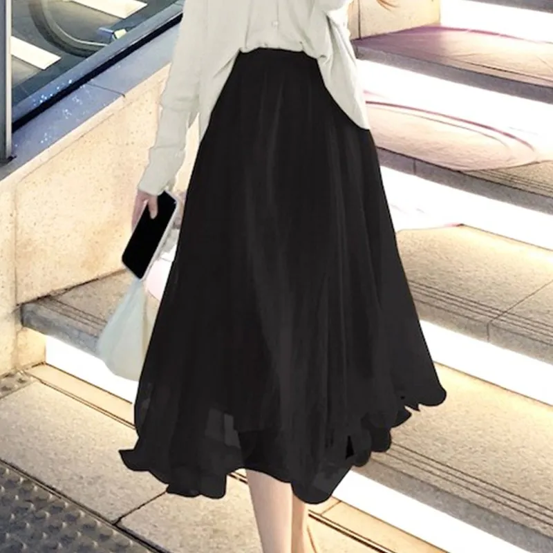 

[Random Play] A-line net shah skirt
