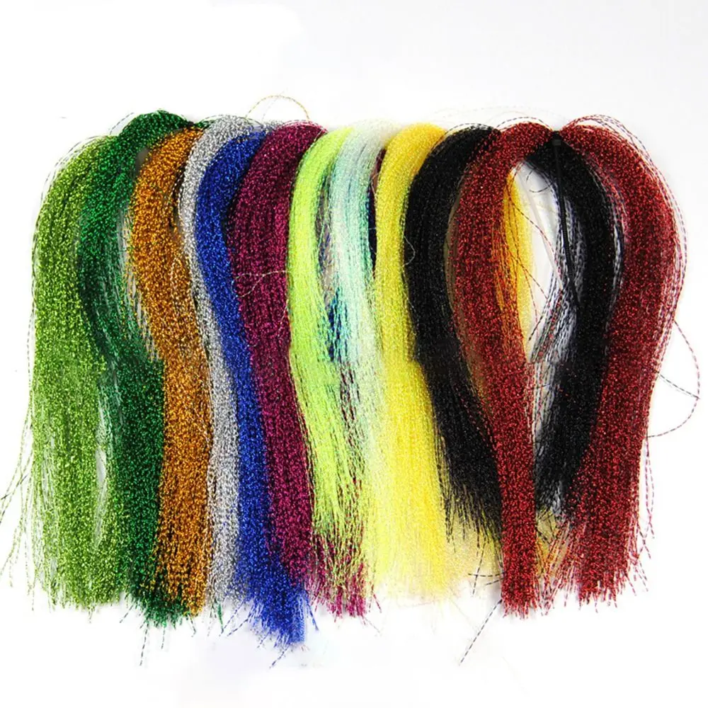 Блестящие материалы для завязывания мушек винтовой стальной свинцовый крючок с