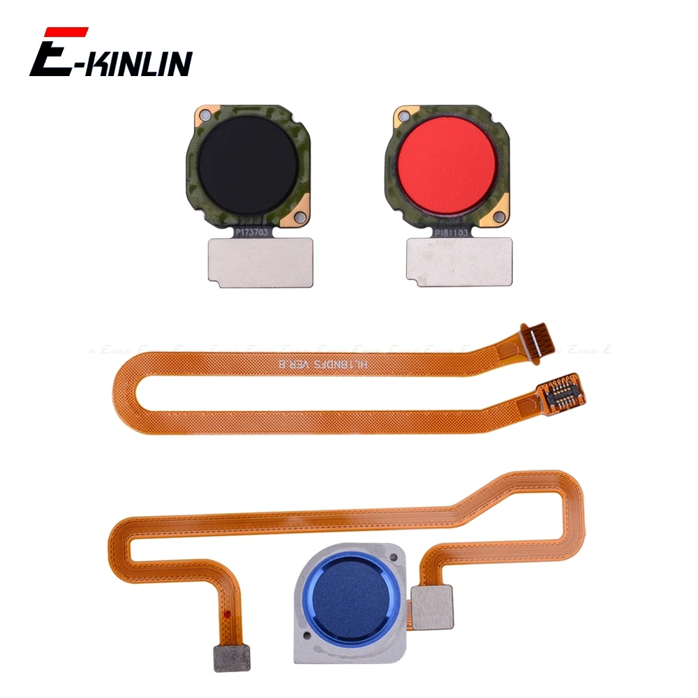 Фото Разъем для сканера отпечатков пальцев для Huawei Honor Play 7X 7C 7A Pro, сенсорный датчик ID, кнопка «Домой», гибкий кабель для подключения №1