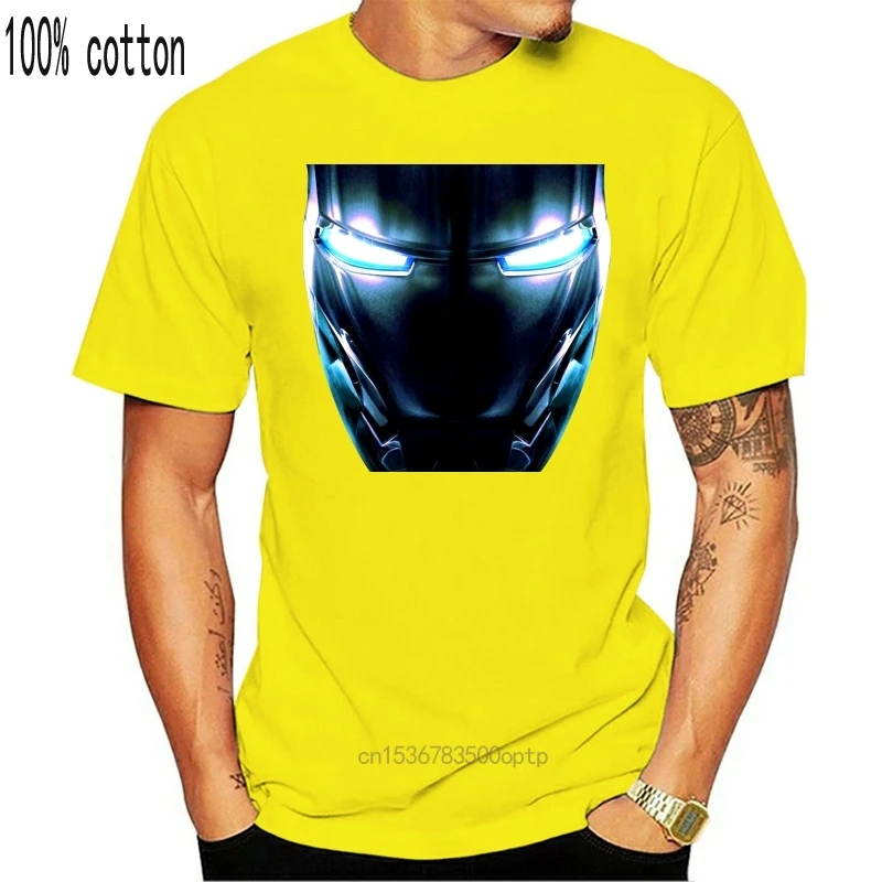 

Man Clothing Mark Ii Armor Eyes T Shirt Tony Stark Iron Arc Reactor Sign Iii 3 Man T Shirt Round Neck Crazy Top Tee