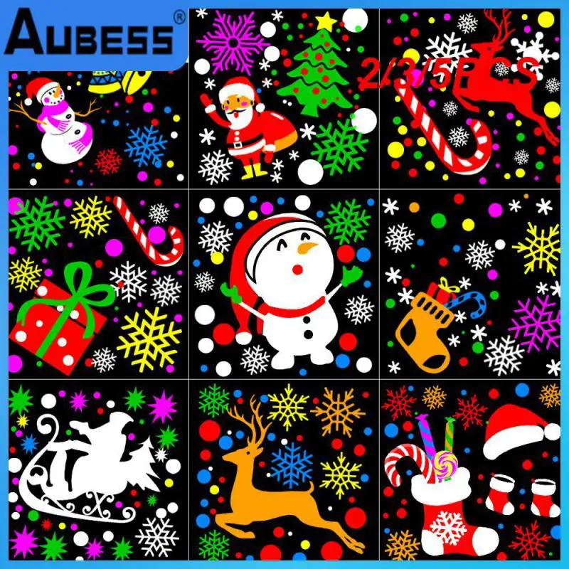 

Рождественский вращающийся проектор высокой четкости для праздников, лазерный проектор, комнатный и уличный светильник для ландшафта, декоративная лампа для рождества, 2/3/5 шт.