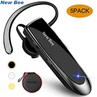 Беспроводные наушники New Bee Bluetooth 5,0, оптовая продажа, 5 шт., стандартная гарнитура, наушники на английскомрусском языке с микрофоном для iPhone, xiaomi