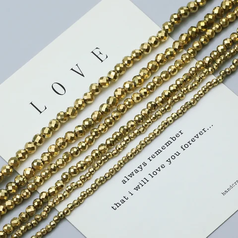 Гематитовые бусины Wlyees 2мм, 3мм, 4мм